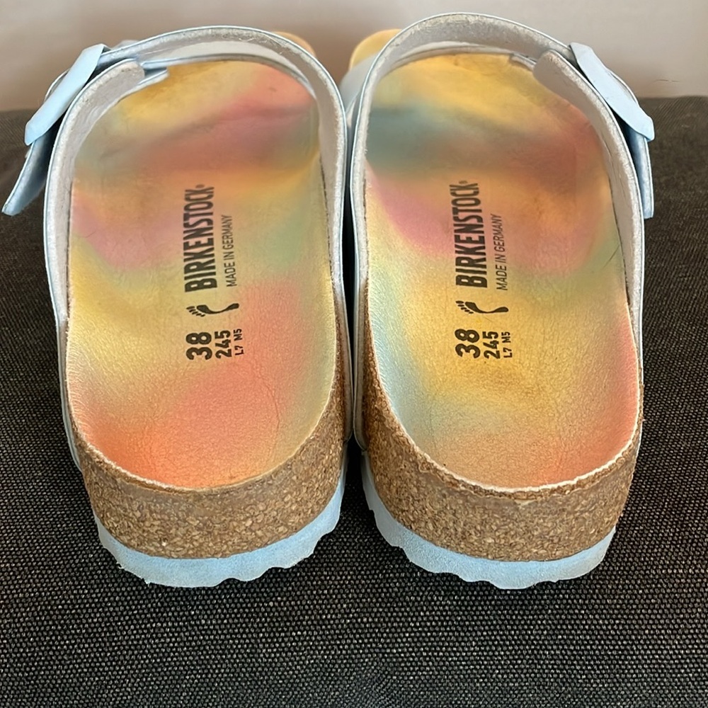 Birkenstock women’s baby blue size 38 w7m5 vegan - Picture 5 of 5